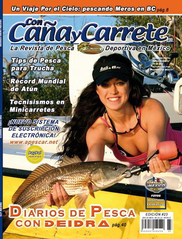 "Con Cana y Carrete magazine cover"